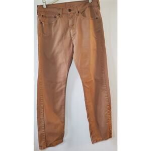 Levi's 505 Jeans Men's 34x32 Regular Straight Gold Mustard Yellow Denim Pants